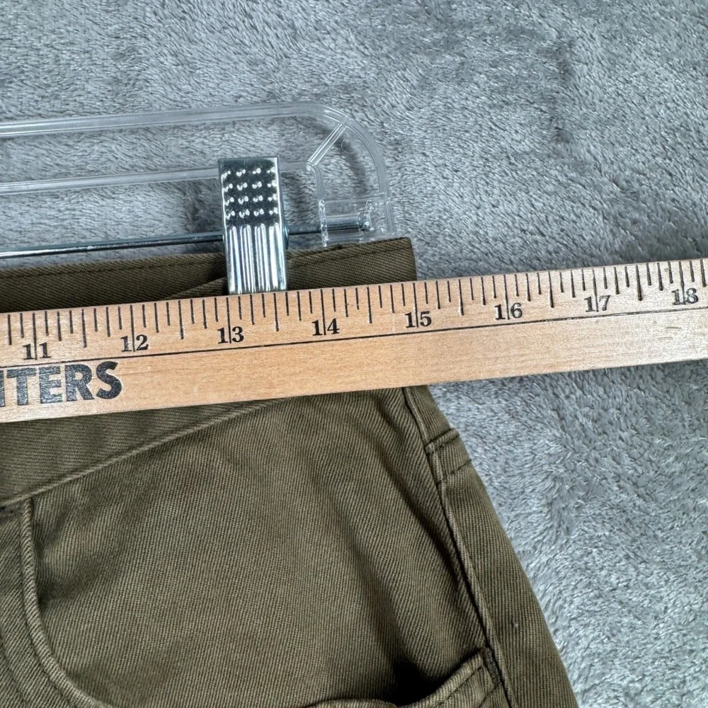 Banana Republic Stretch Pants‎ Mens 31R Khaki Brown Button Fly Y2K Casual